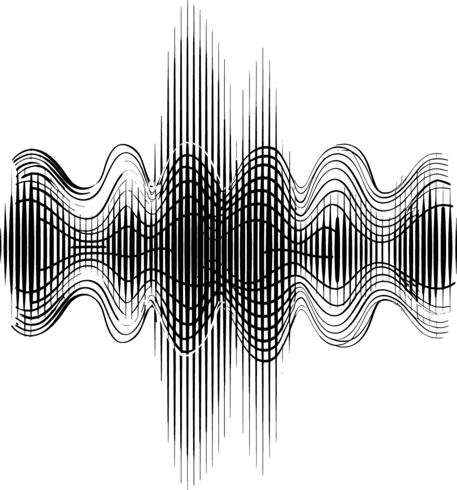 Sound waves graphic in simple design style. 47623444 Vector Art at Vecteezy