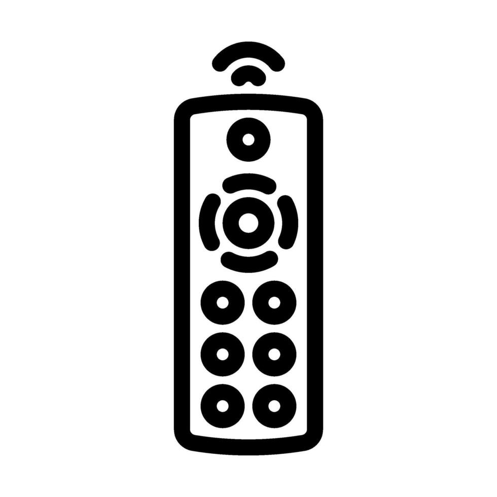 remote control label product caution line icon illustration vector