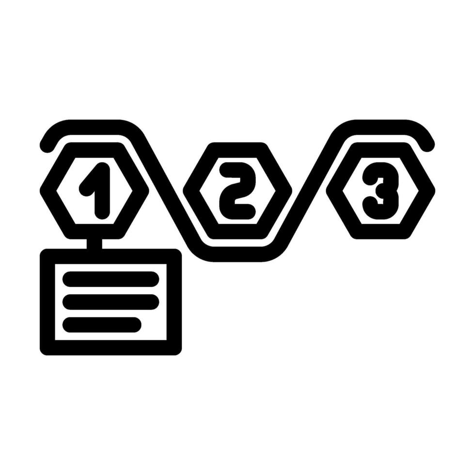 streamlining business process line icon illustration vector