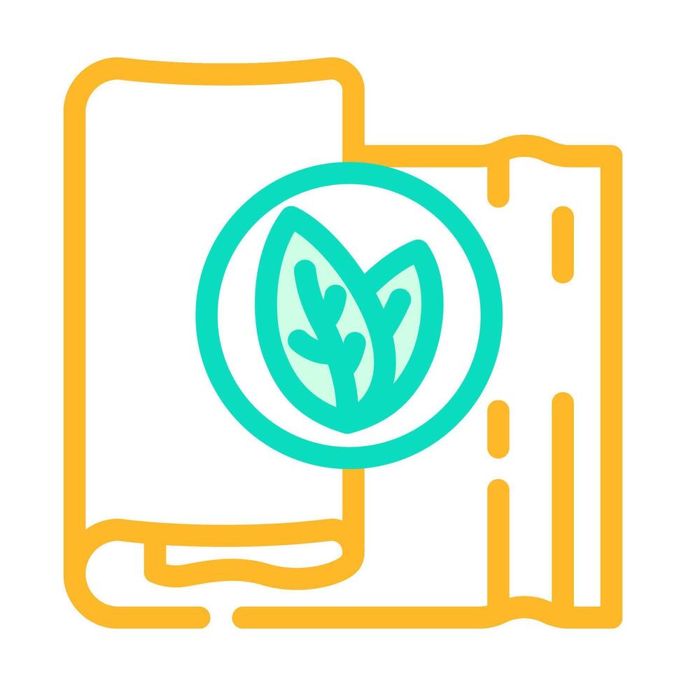 eco friendly fabric sustainable fashion color icon illustration vector