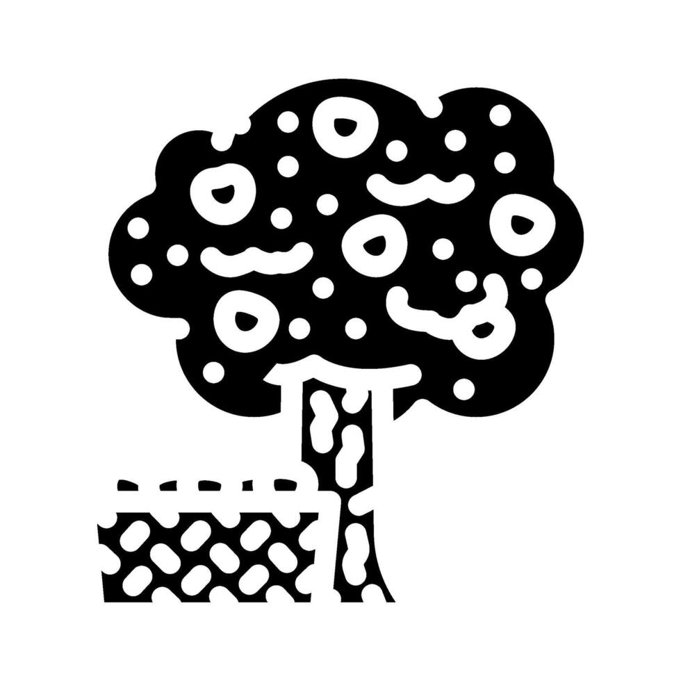 apple picking autumn glyph icon illustration vector
