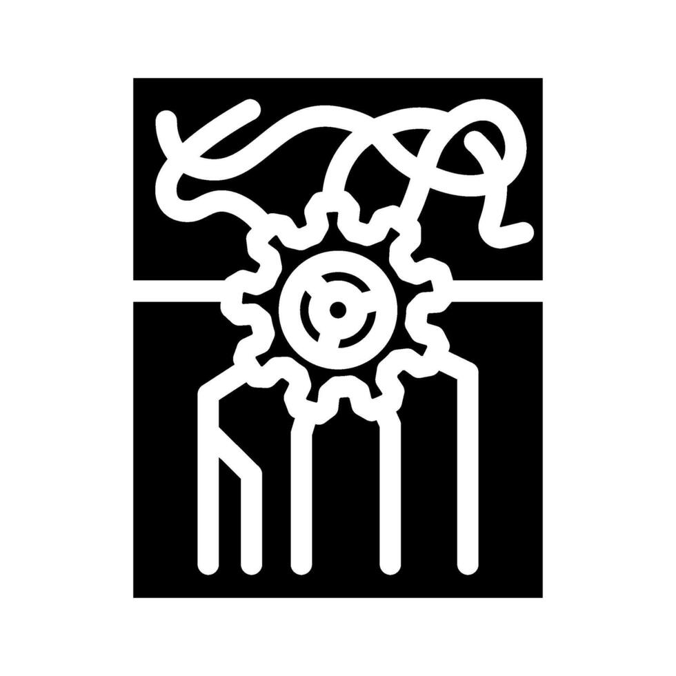 standardization business process glyph icon illustration vector