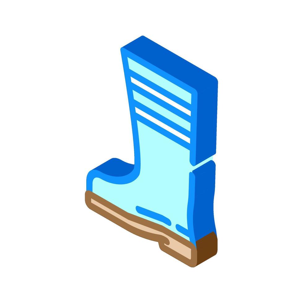 safety boots ppe protective equipment isometric icon illustration vector