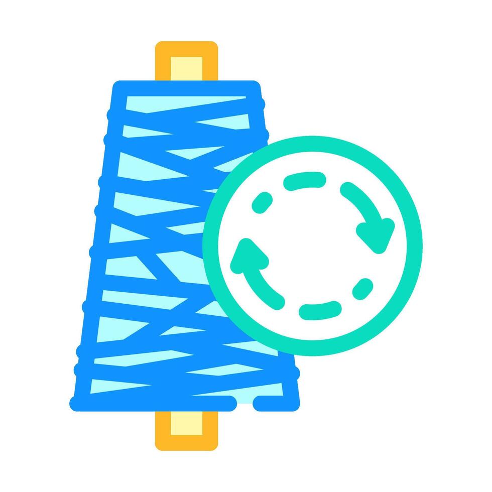 renewable fibers sustainable fashion color icon illustration vector