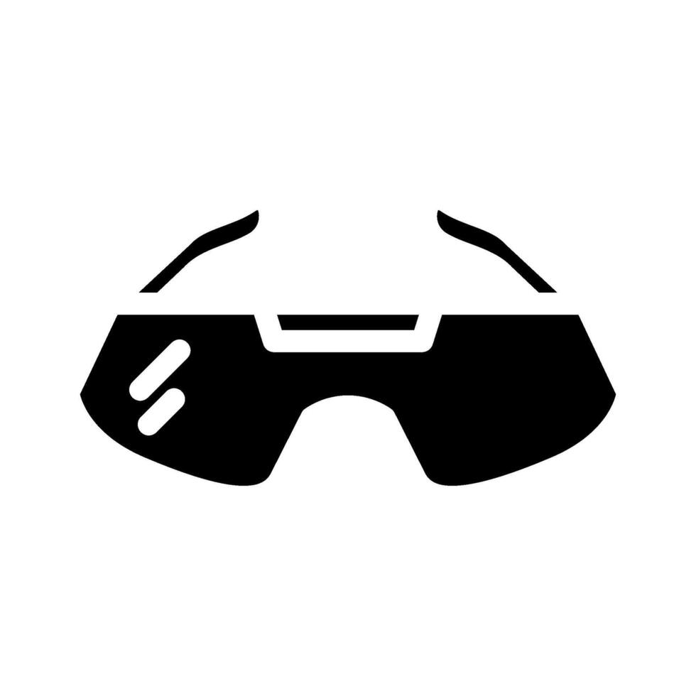 safety glasses ppe protective equipment glyph icon illustration vector