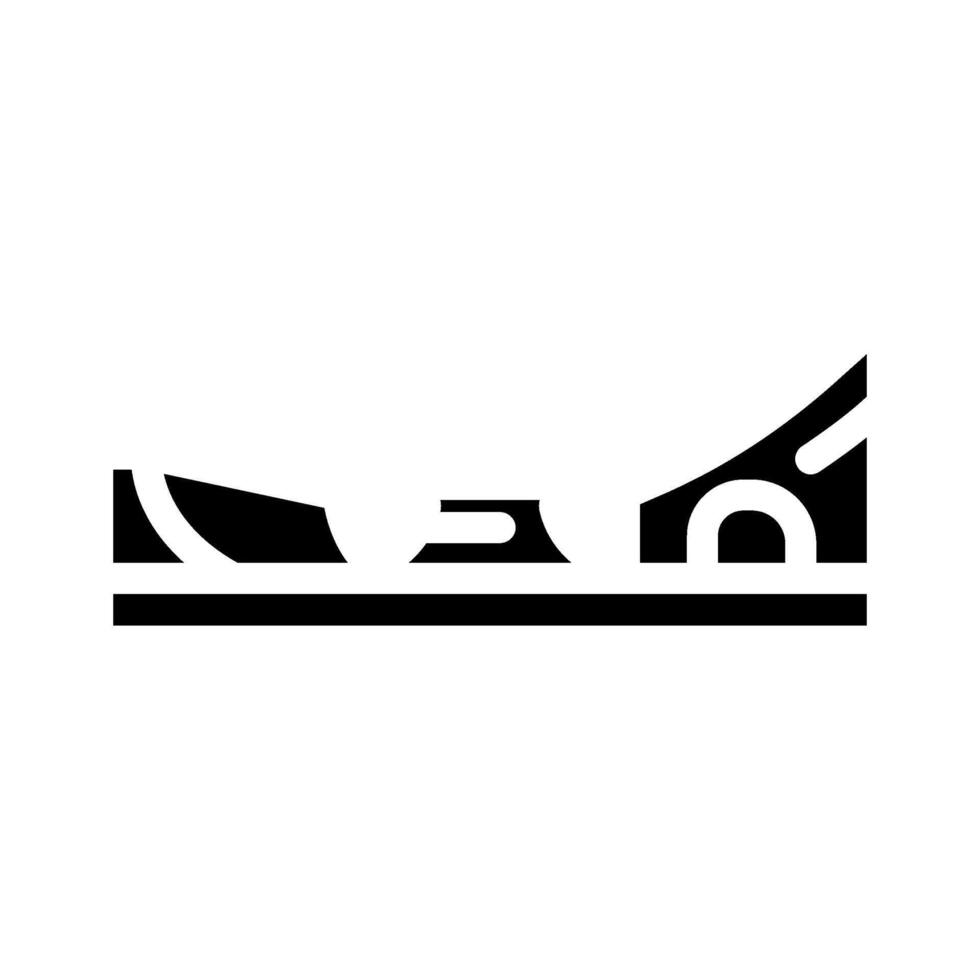 skate spot sport glyph icon illustration vector