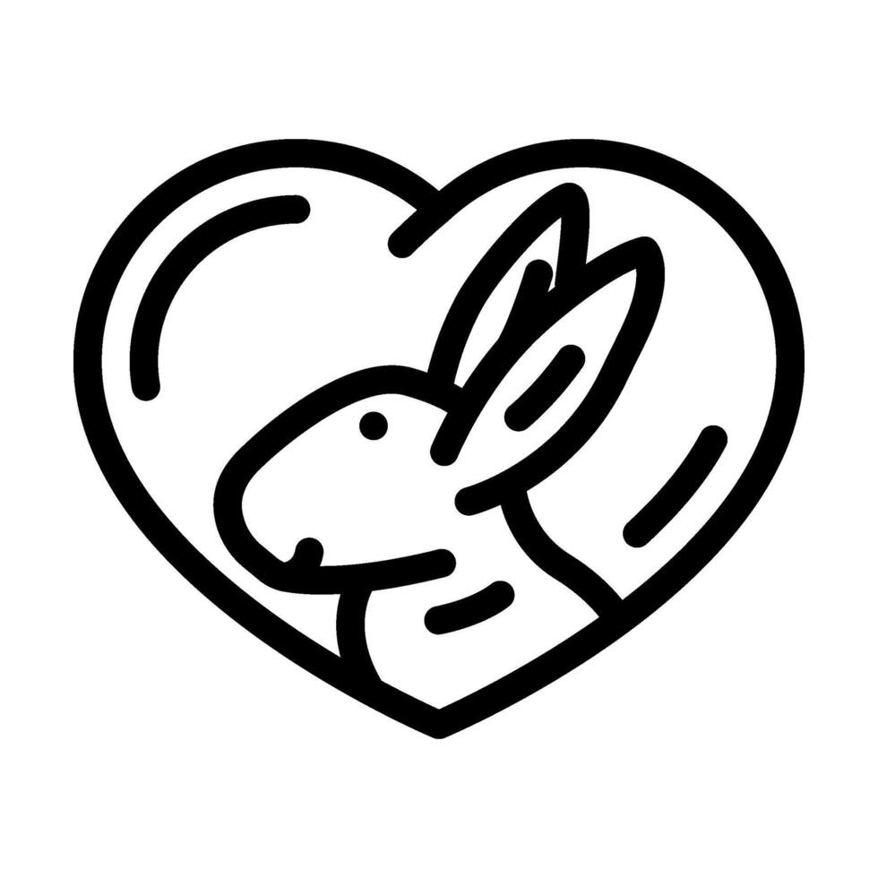 cruelty free product label warning line icon illustration vector