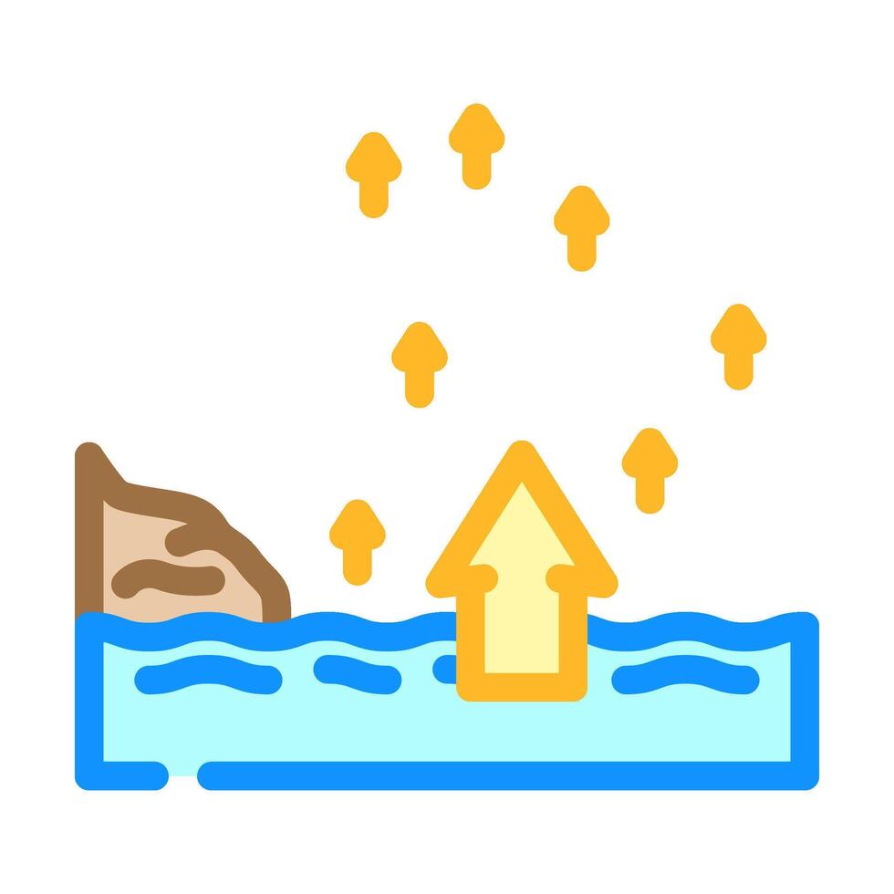 rising tide progress color icon illustration vector