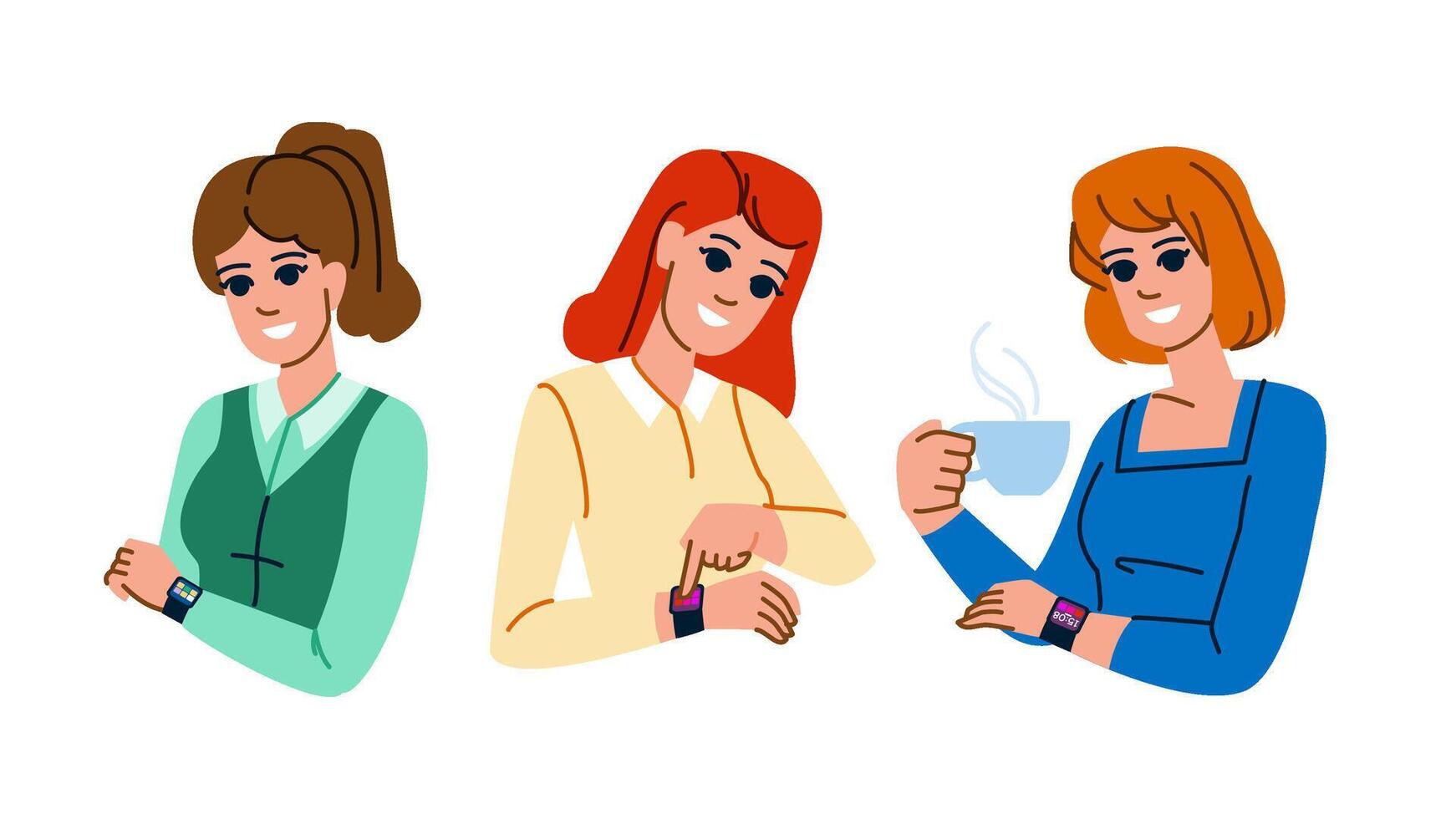 hand checking time woman vector