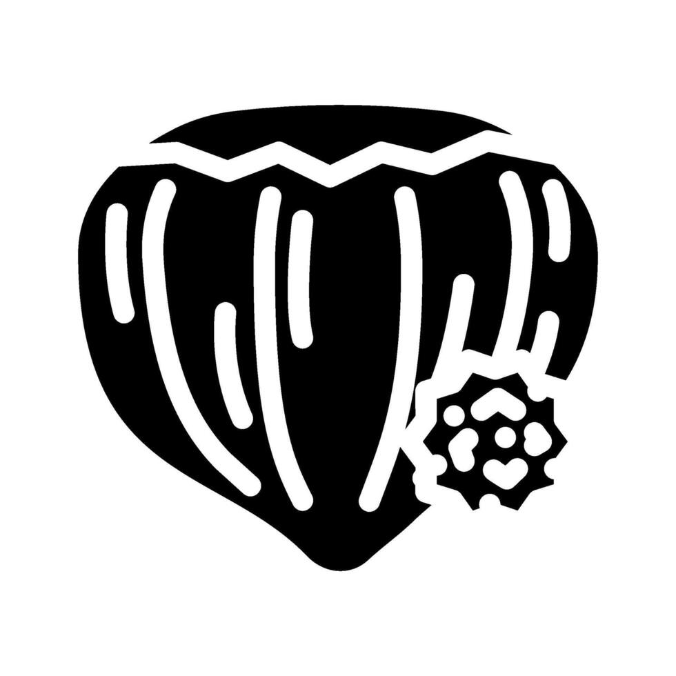 tree nuts allergen free product food glyph icon illustration vector