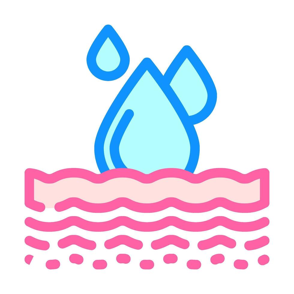 fast absorbing product label caution color icon illustration vector