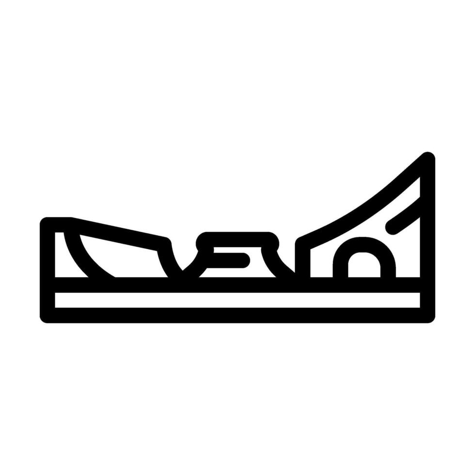 skate spot sport line icon illustration vector