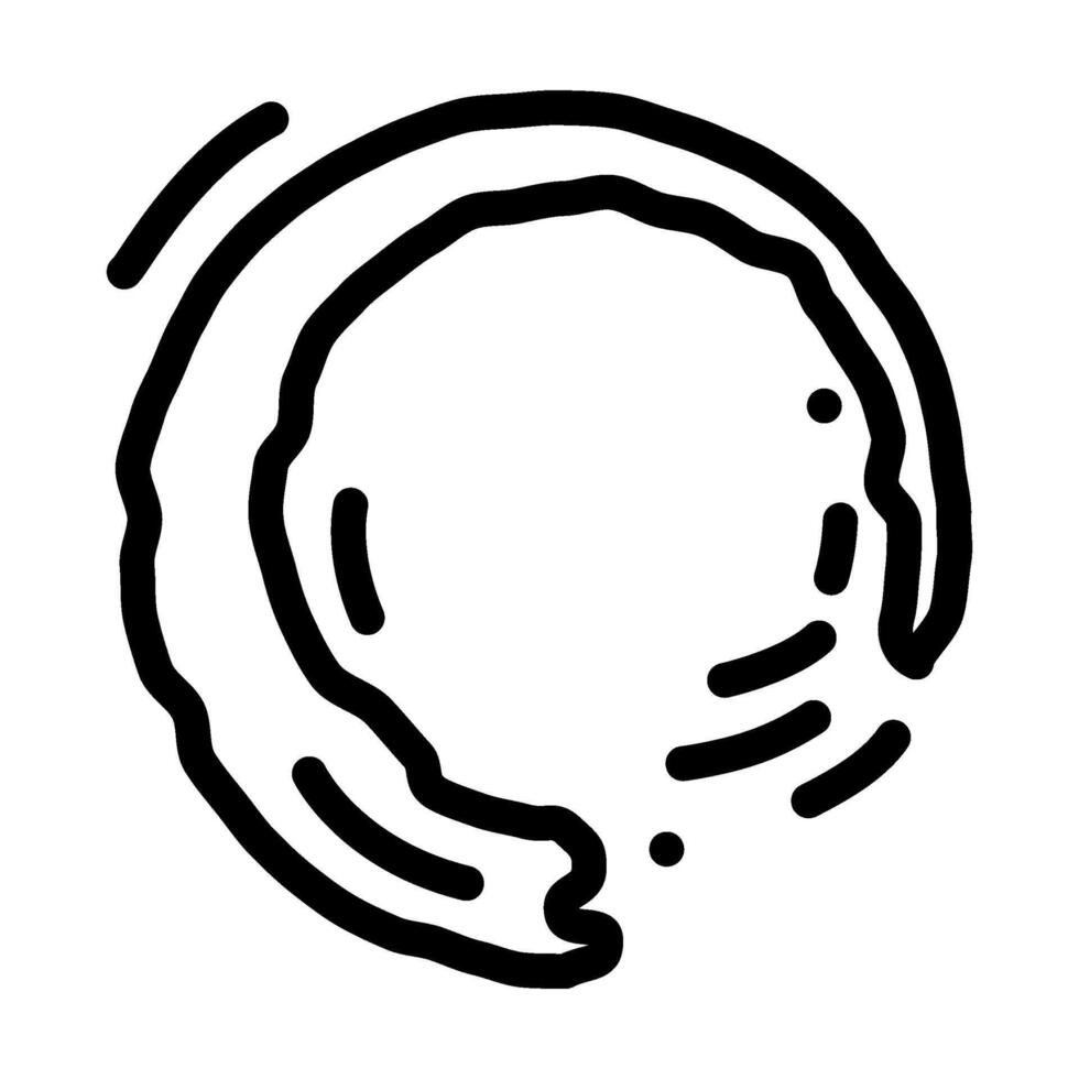 zen circle enso line icon illustration vector