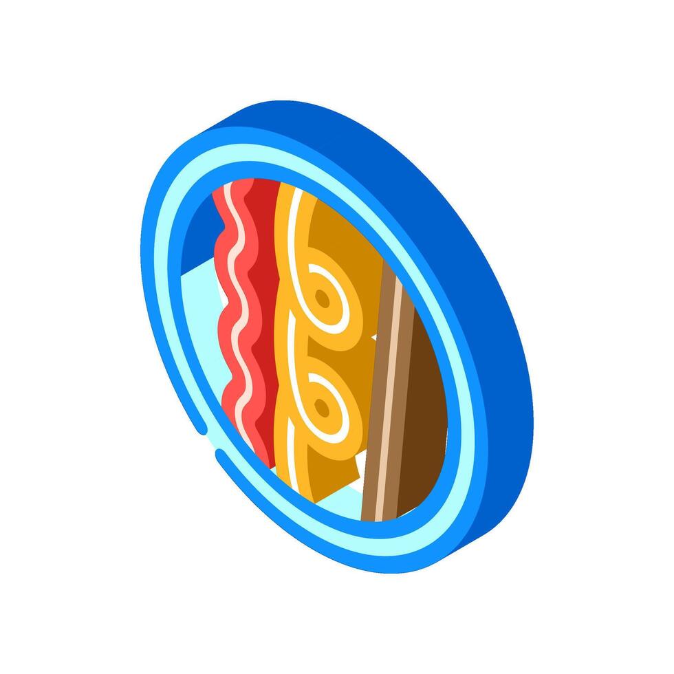 for all hair types product label caution isometric icon illustration vector