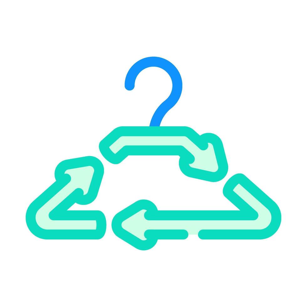 slow fashion sustainable color icon illustration vector