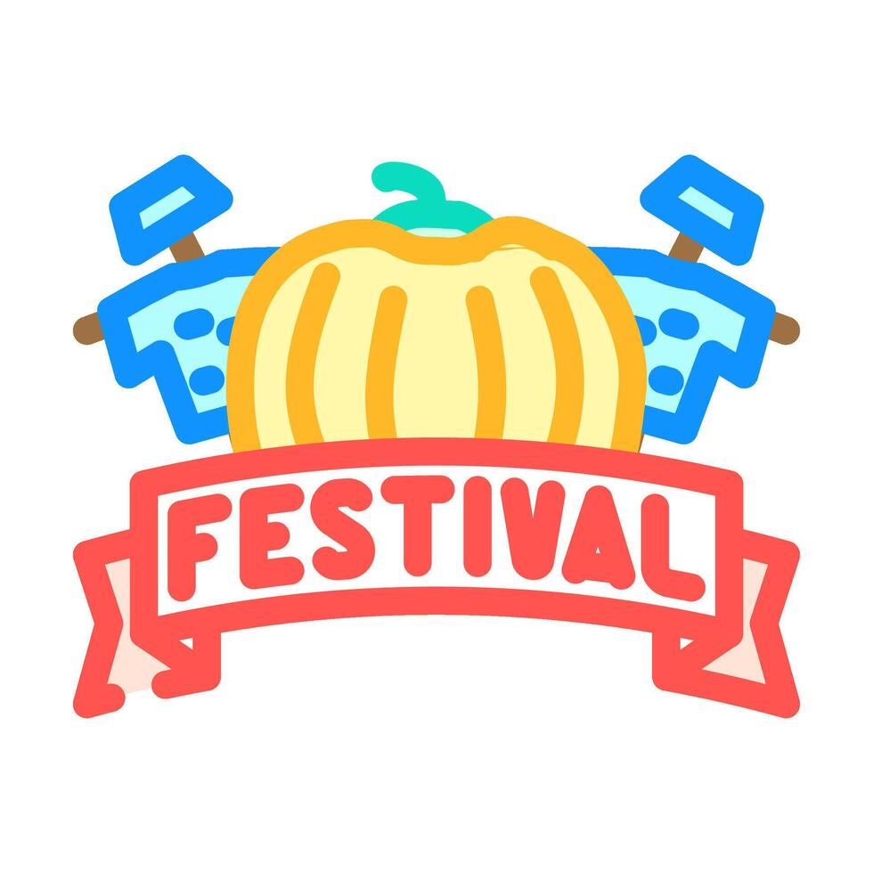 fall festivals autumn color icon illustration vector