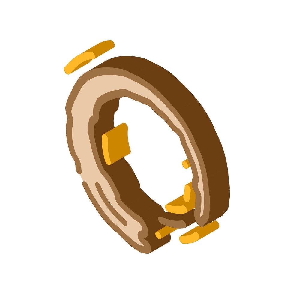 zen circle enso isometric icon illustration vector