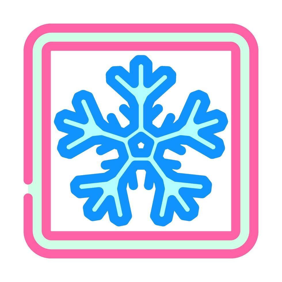 keep refrigerated product label warning color icon illustration vector
