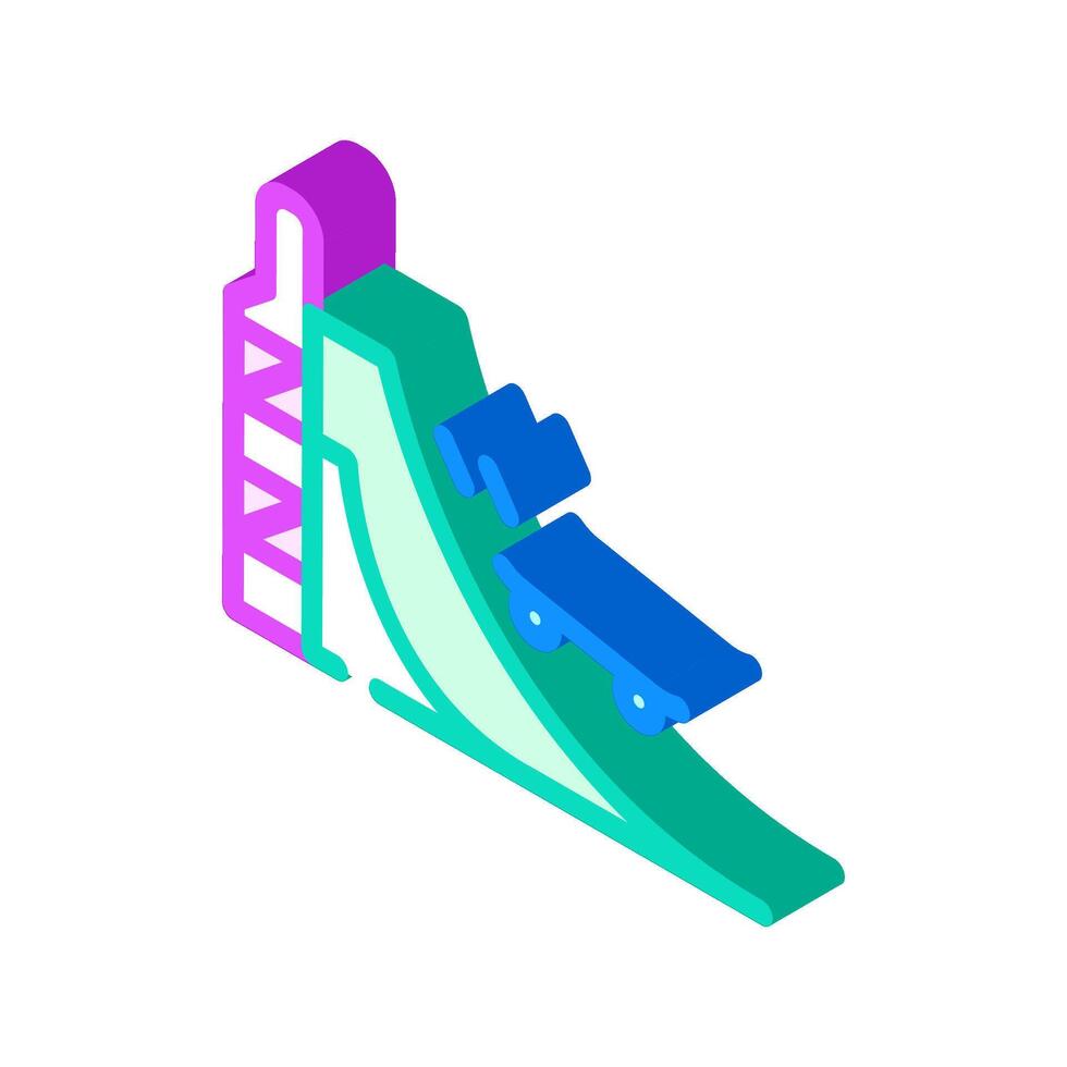 skatepark skate sport isometric icon illustration vector