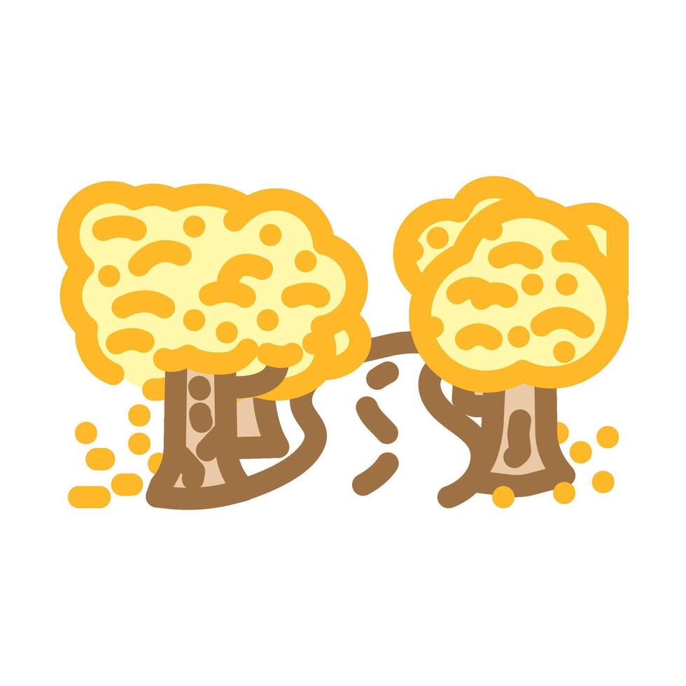 leaf peeping autumn color icon illustration vector