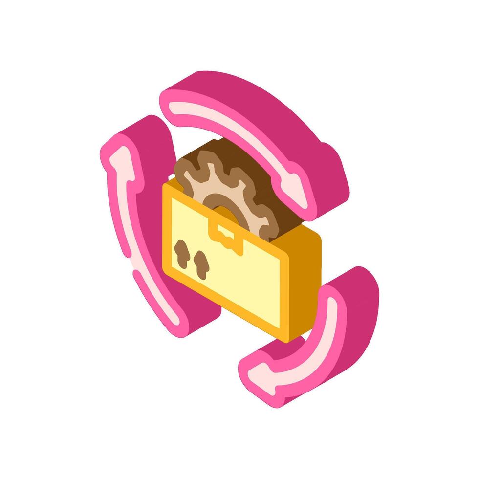 inventory management business process isometric icon illustration vector
