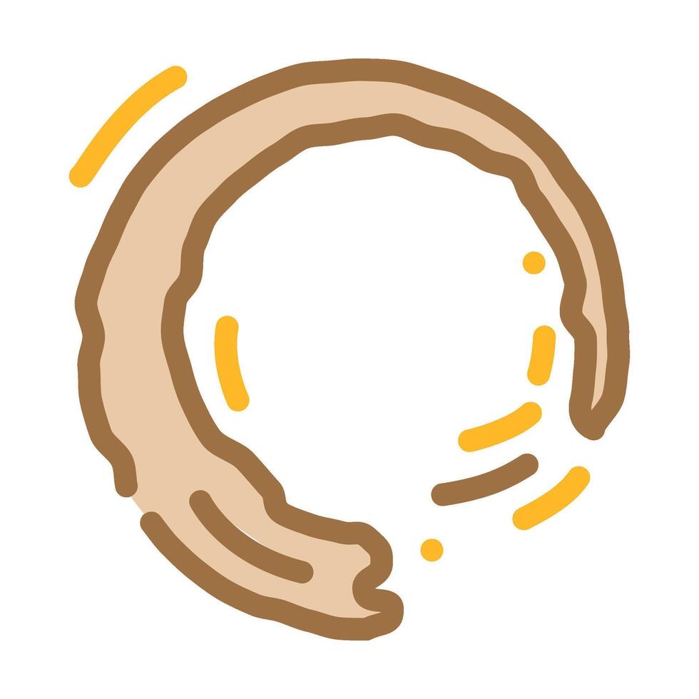 zen circle enso color icon illustration vector