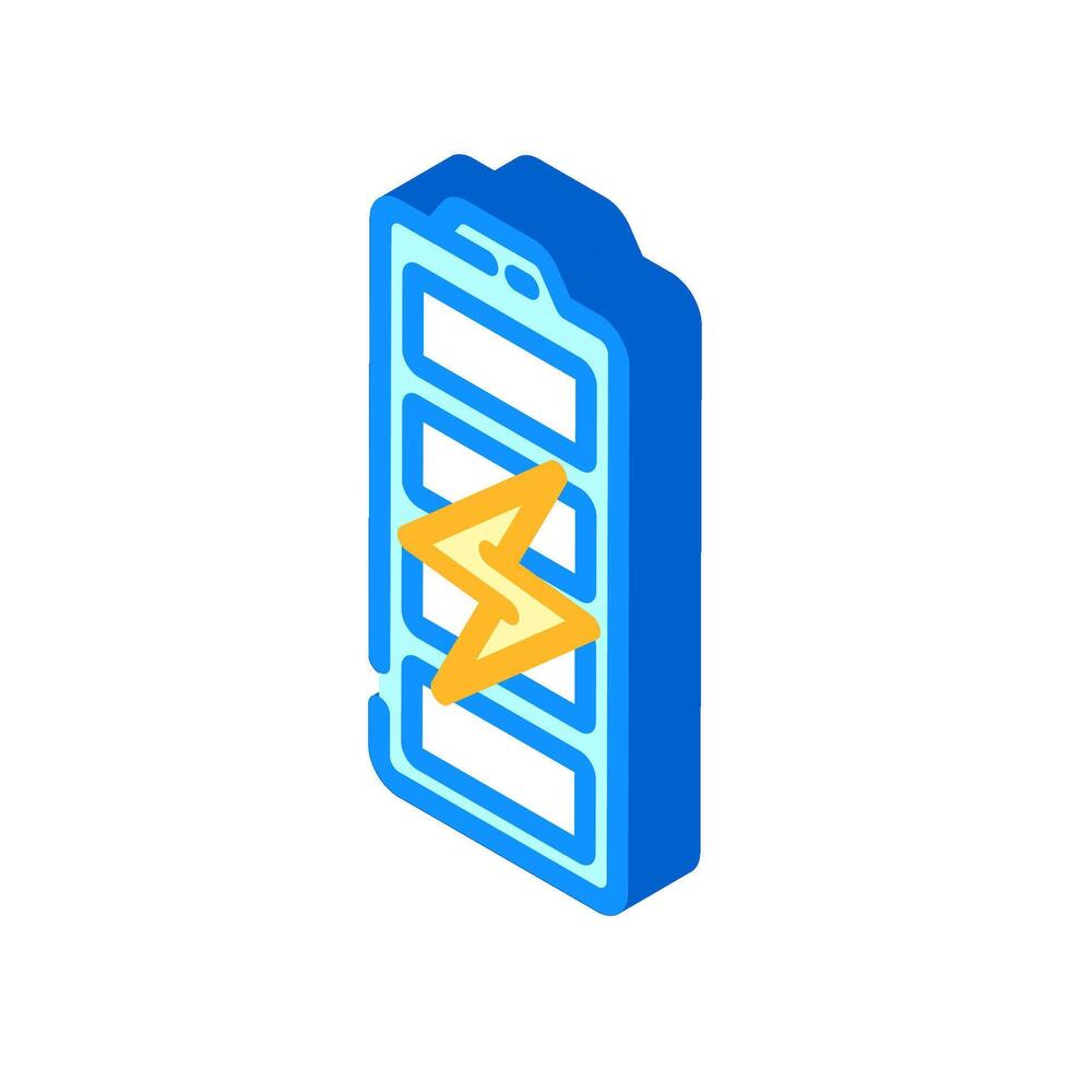 pre charged label product caution isometric icon illustration vector