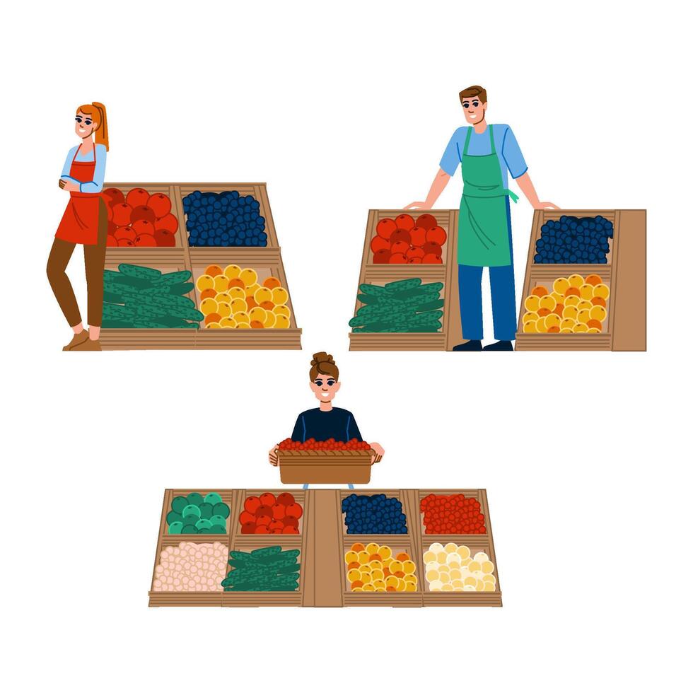 stall local market vector