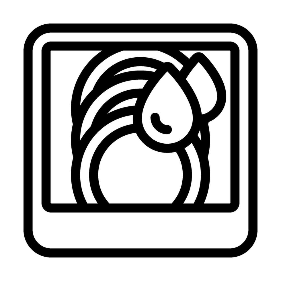 durability strong label product caution line icon illustration vector