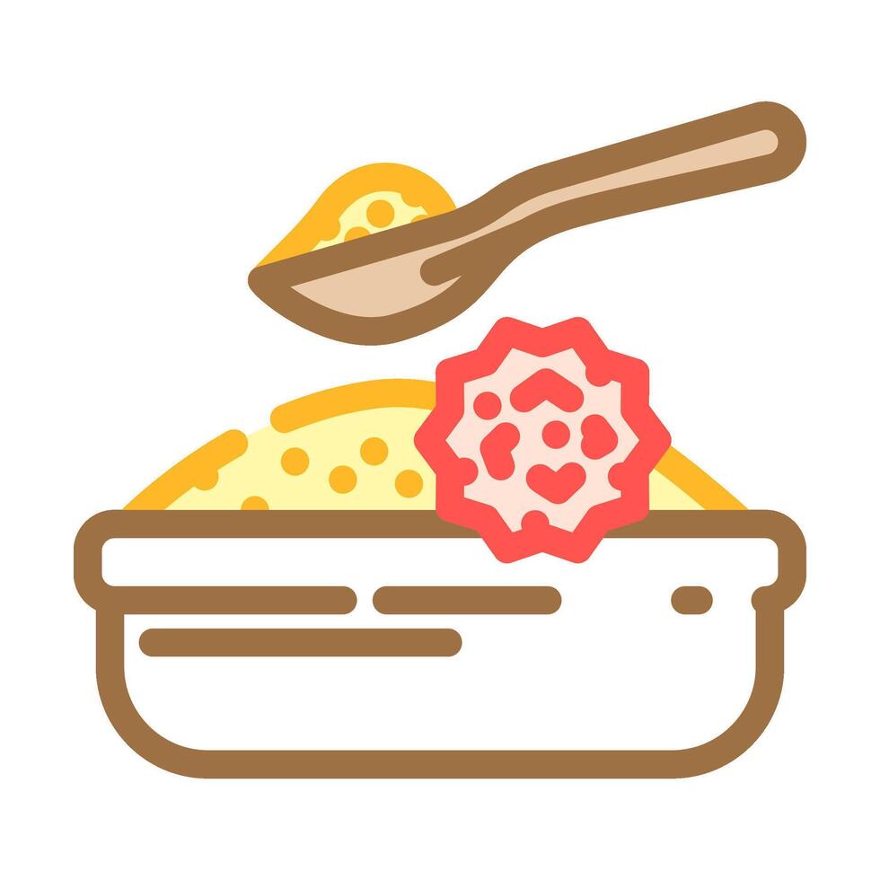 sesame allergen free product food color icon illustration vector