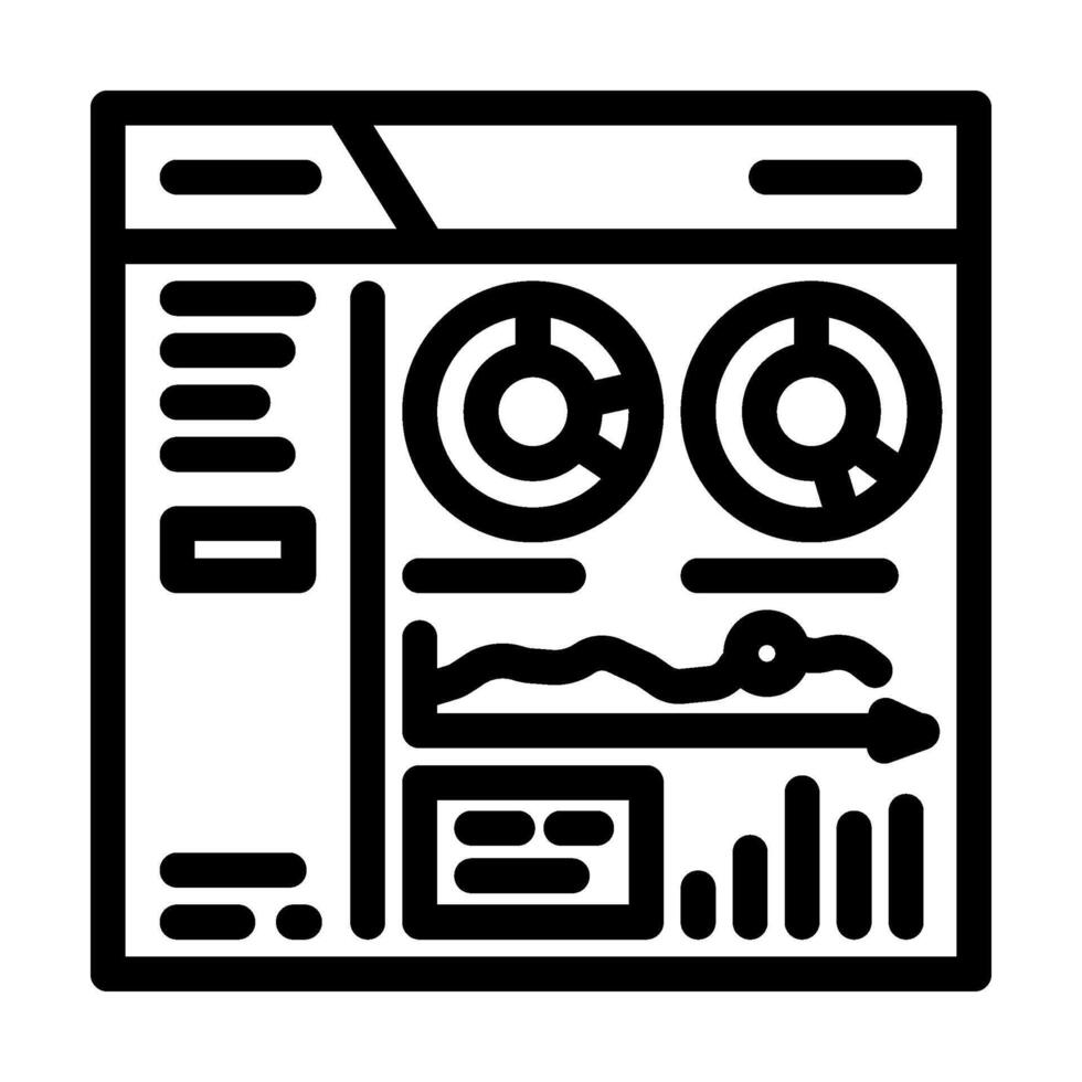 customer relationship management line icon illustration vector