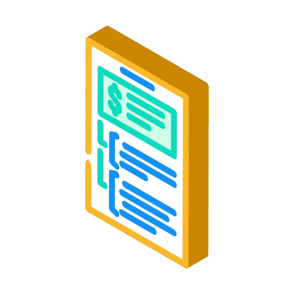 budgeting business process isometric icon illustration vector