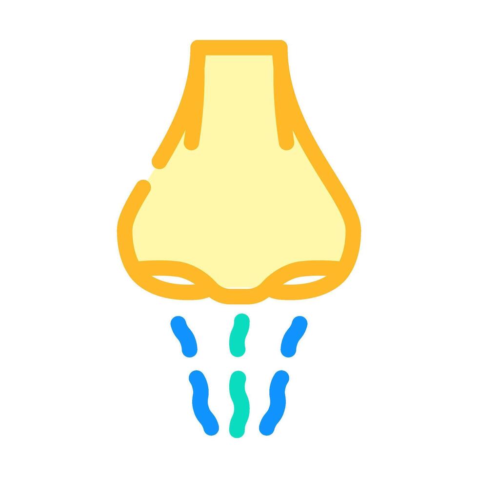 odor control product label caution color icon illustration vector