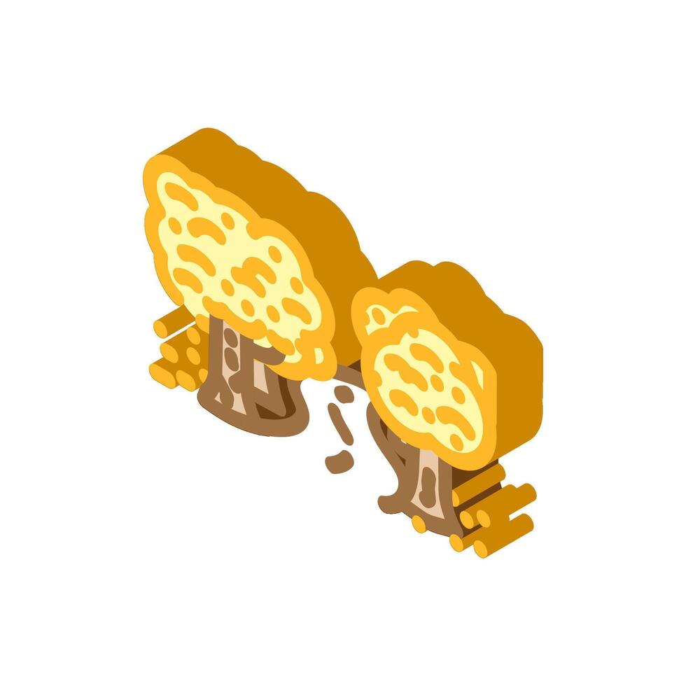leaf peeping autumn isometric icon illustration vector