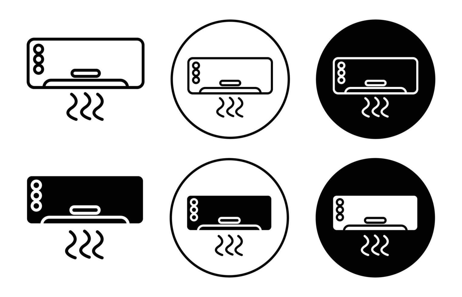 AC UNIT flat line icon set. AC UNIT Thin line illustration vector
