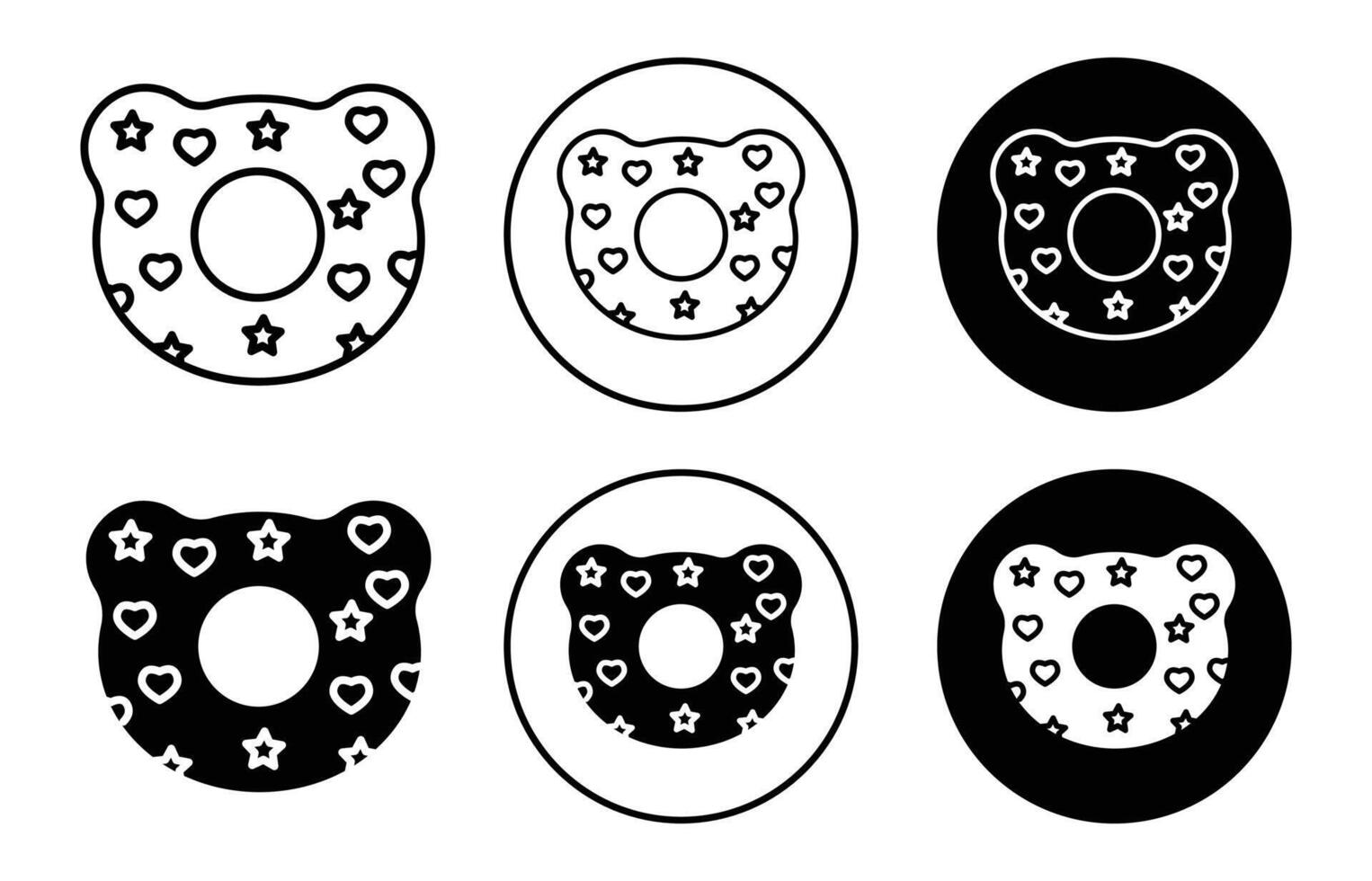 Baby orthopedic pillow icon vector