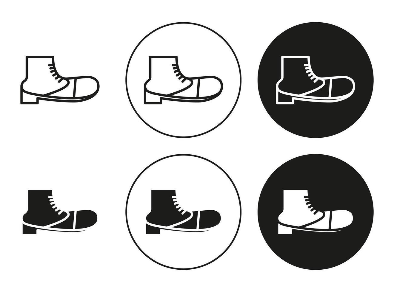 brisk boots icon mark set symbol for web application vector