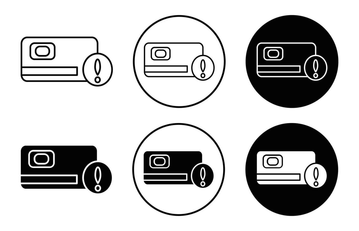 credit risk icon sign set in outline style graphics design vector