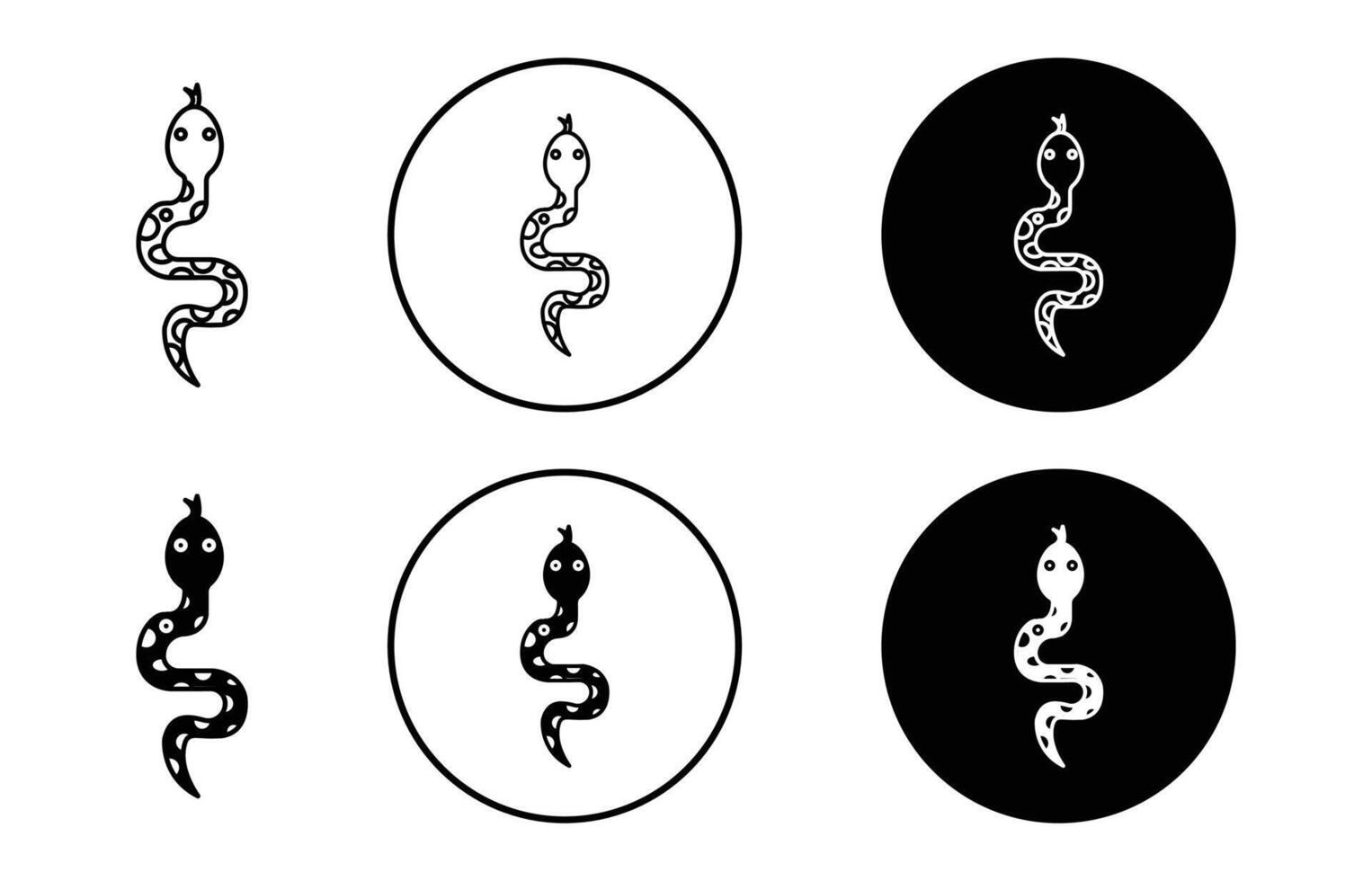 snake icon mark set symbol for web application vector