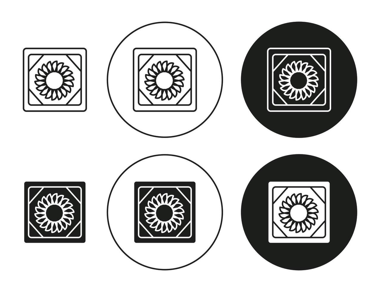 Tiles outlined icon contour line . Tiles flat and simple set design vector