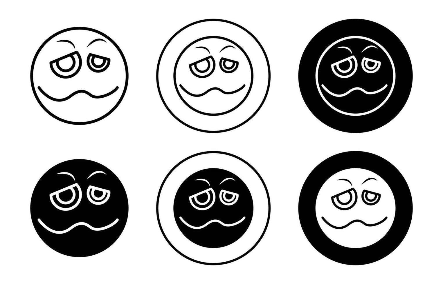 woozy emoji icon vector
