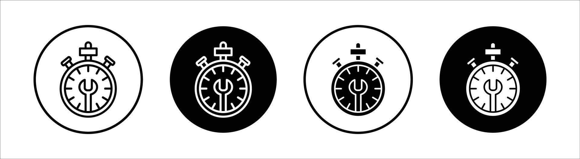 After sales support flat line icon set. After sales support Thin line illustration vector