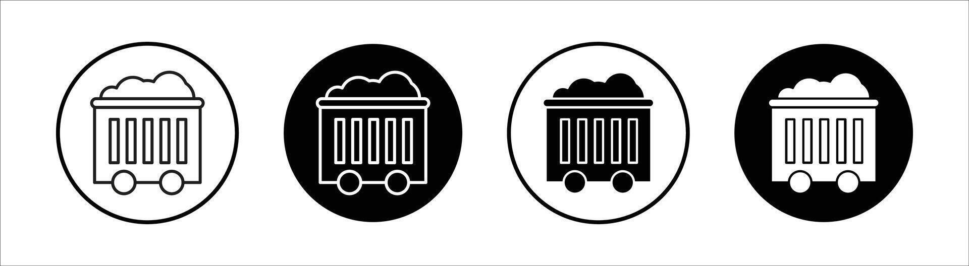 Dumpster flat line icon set. Dumpster Thin line illustration vector