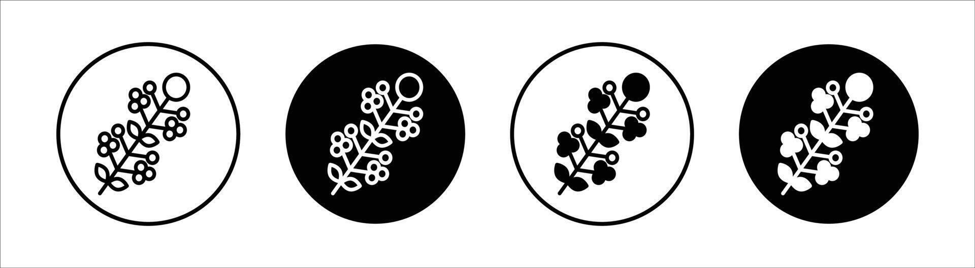 Golden Wattle flat line icon set. Golden Wattle Thin line illustration vector
