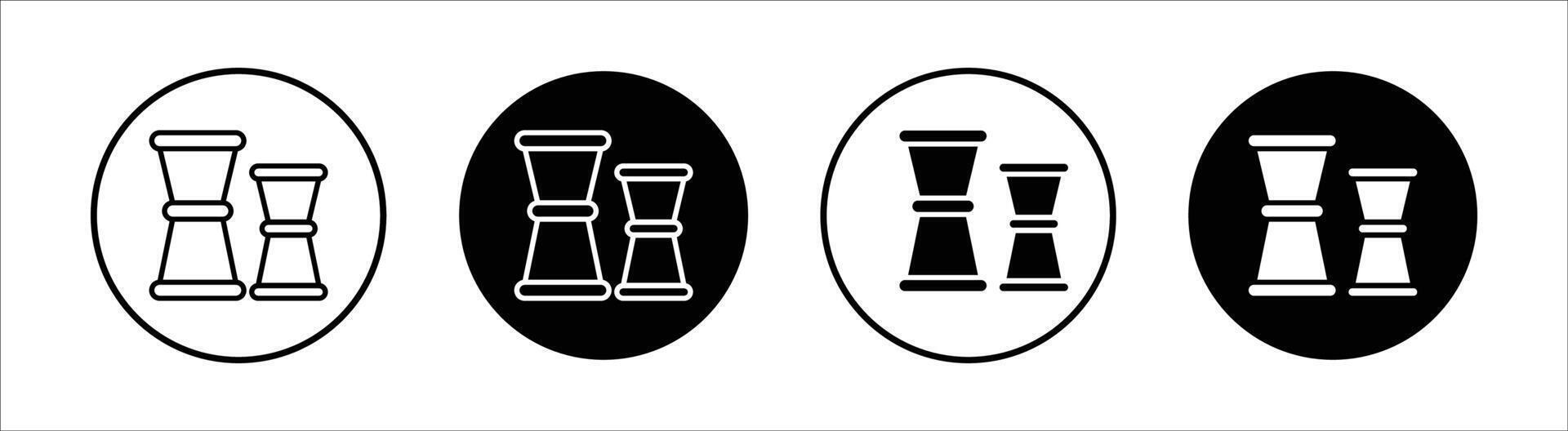 Jigger flat line icon set. Jigger Thin line illustration vector