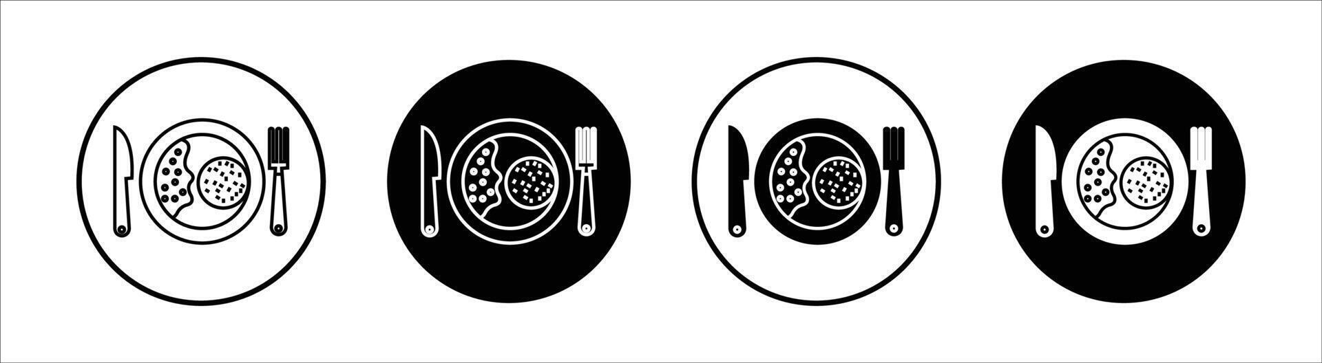 Fried Rice flat line icon set. Fried Rice Thin line illustration vector