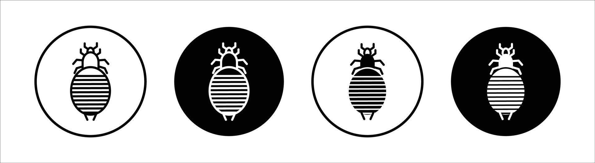 Louse flat line icon set. Louse Thin line illustration vector