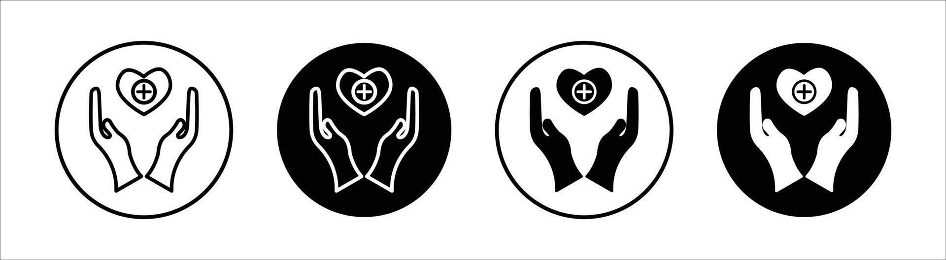 Medical support flat line icon set. Medical support Thin line illustration vector