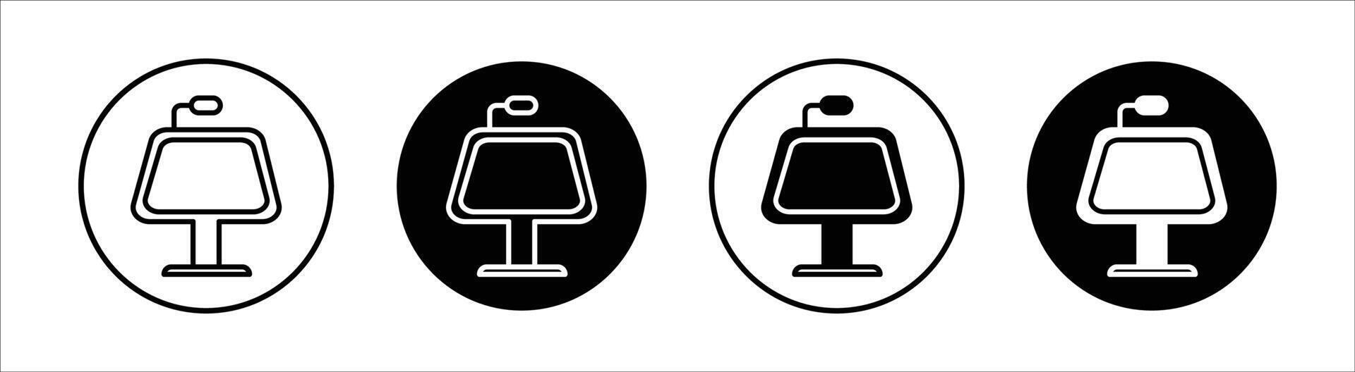 Keynote presentation flat line icon set. Keynote presentation Thin line illustration vector