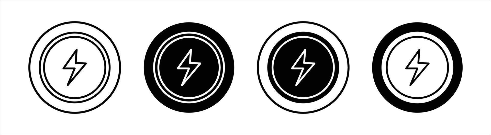 Magsafe flat line icon set. Magsafe Thin line illustration vector